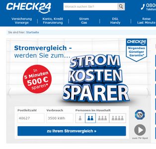 So werden Sie mit Check24 zum Stromkostensparer
