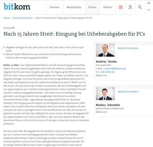 VG Wort einigt sich mit BITKOM auf Nachzahlungen für PCs