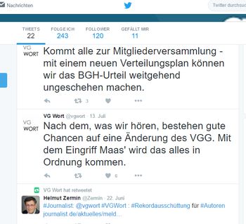 Twittergate: Fake-Profil der VG Wort sorgt weiter für Wirbel